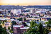View from downtown Spokane WA